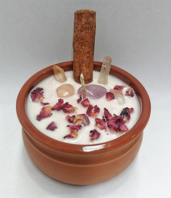 Candle - Essential Oil Clay Pot