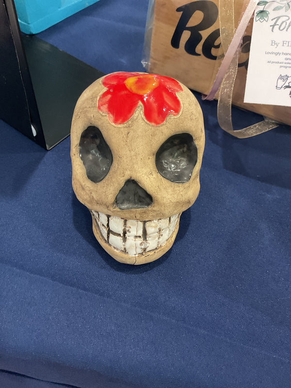 Skull pottery