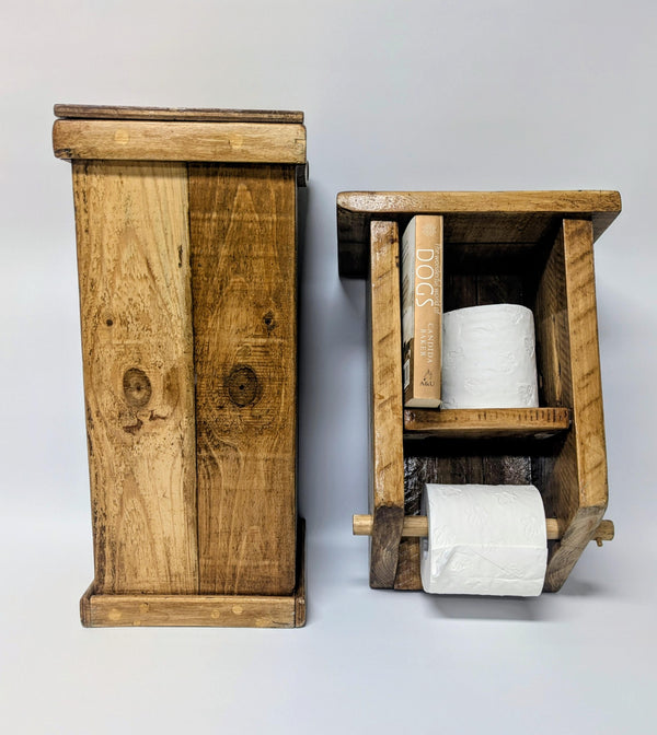 Toilet roll holder and tower set
